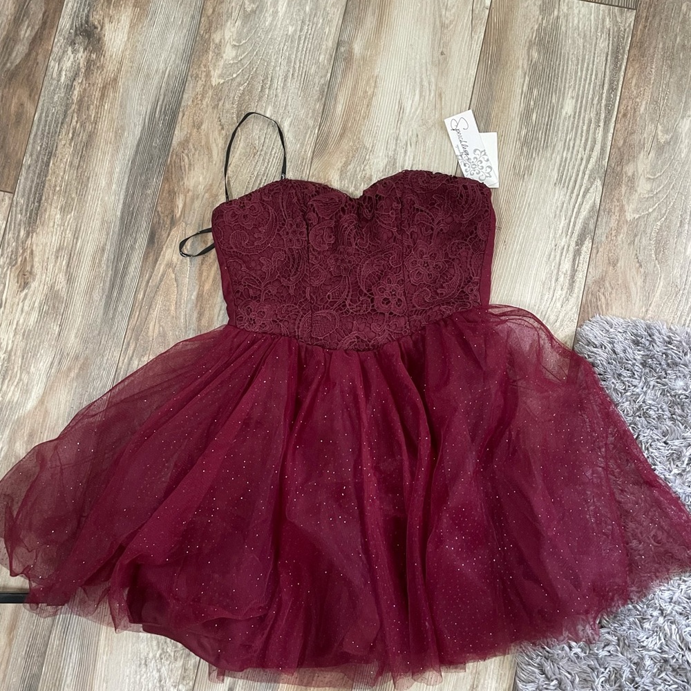 Babydoll corset prom dress